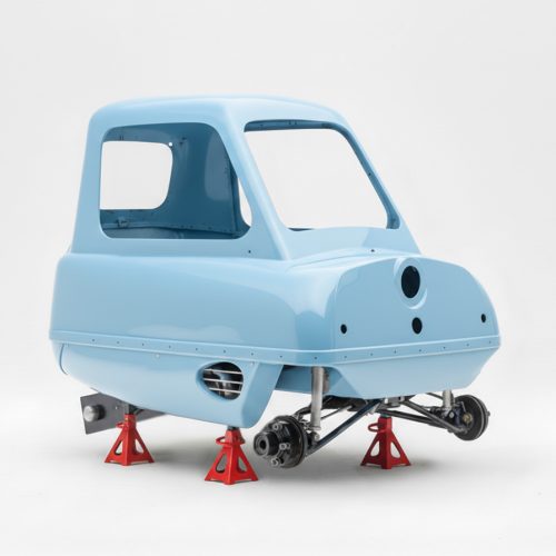 Peel P50 Kit fibreglass bodyshell with mounting points Trident Baby Blue