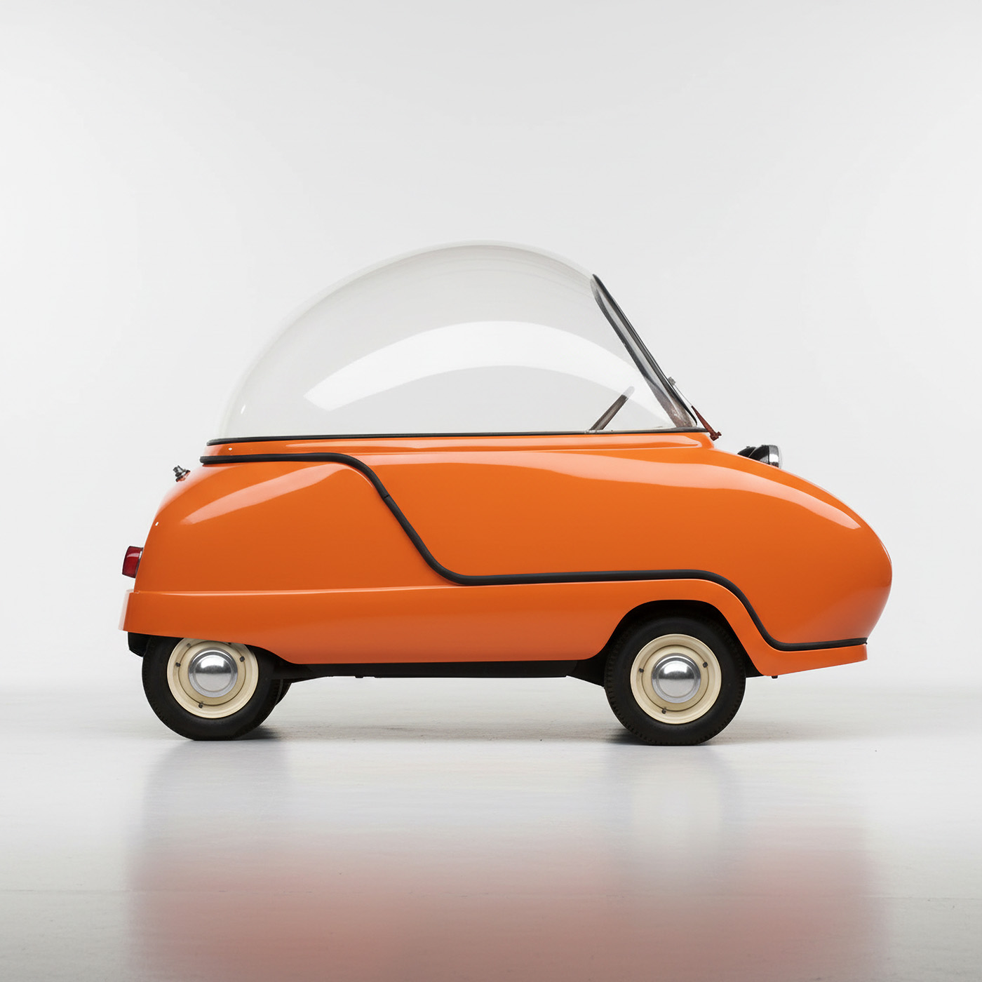 Peel Trident 4 Wheeler Replica Side Profile Orange