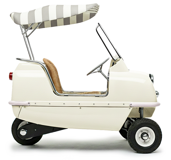 Peel P50 Jolly Beach Car Ivory Side View
