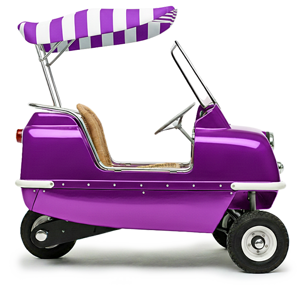 Peel P50 Jolly Beach Car Metallic Purple custom Side View