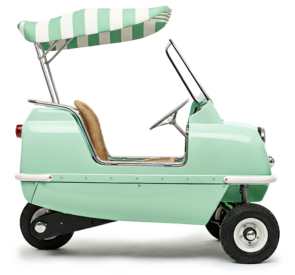 Peel P50 Jolly Beach Car Mint Green Side View