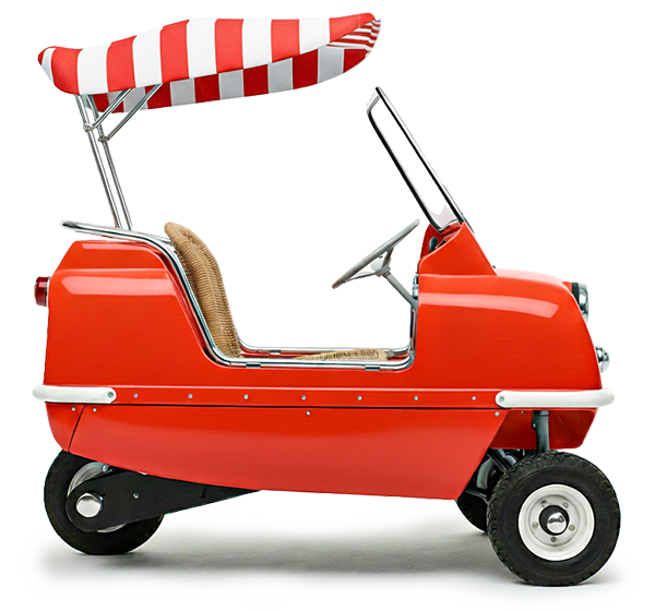 Peel P50 Jolly Beach Car Dragon Red Side View