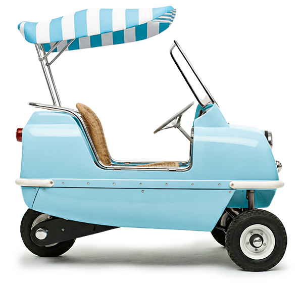 Peel P50 Jolly Beach Car Riviera Blue Side View