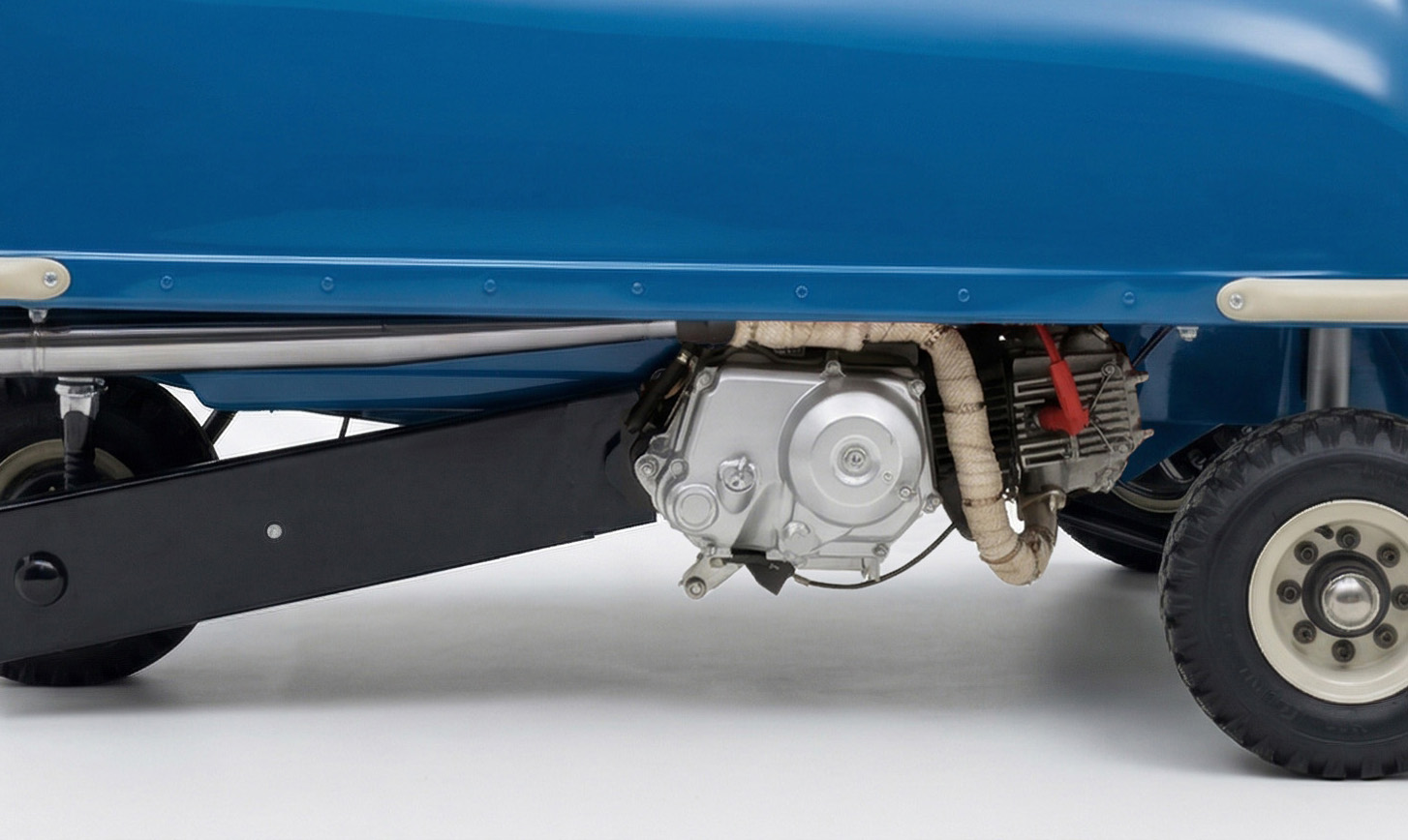 Peel P50 4 Stroke Petrol Gasoline Drivetrain Capri Blue