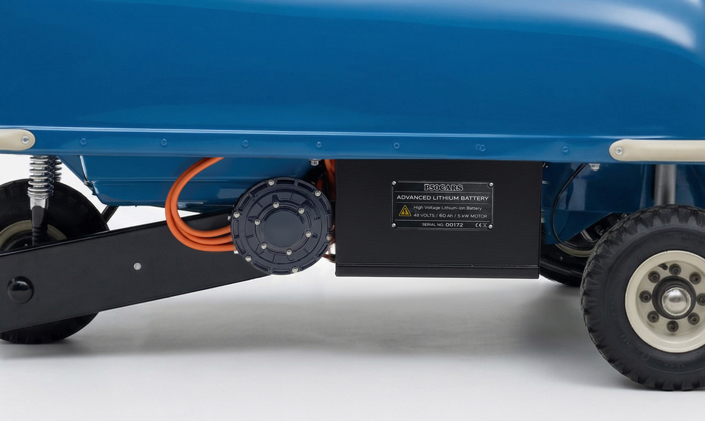 Peel P50 Electric Drivetrain Capri Blue