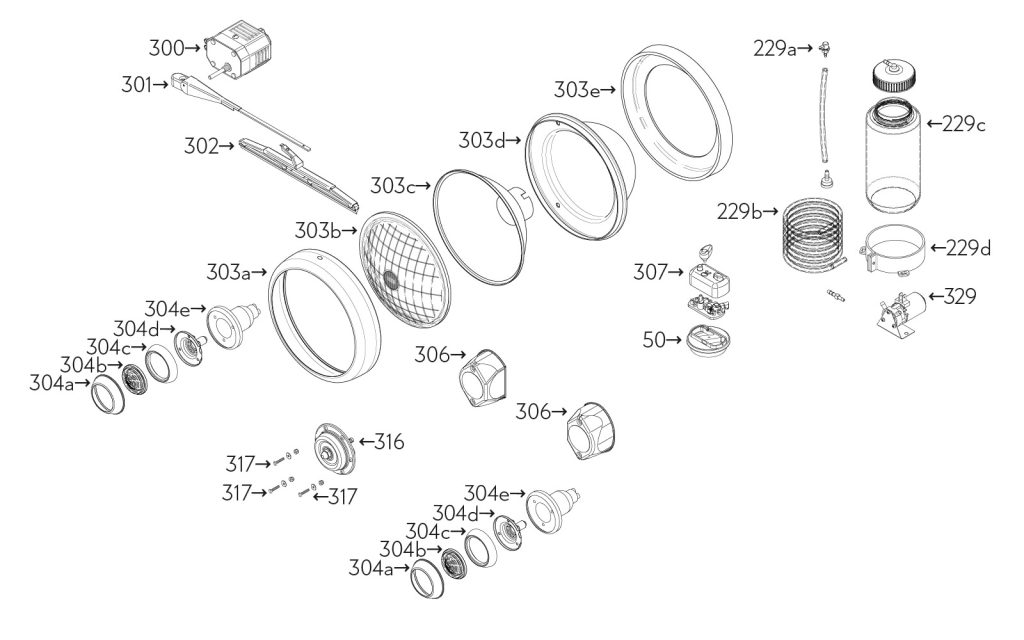 PEEL P50 Parts List Controls 01